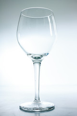 Empty wine glass