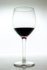 Glass of red wine