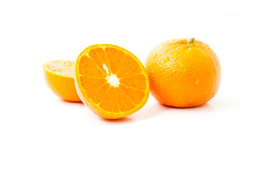 Sliced orange fruit