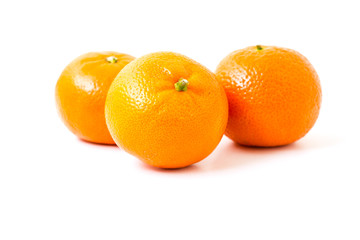 Orange on white
