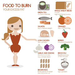 Food to burn your excess fat