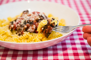 pasta alla norma dish