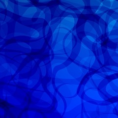 Abstract Blue Swirly Water Background