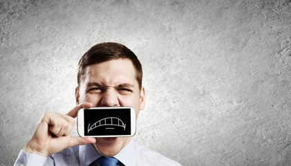 Guy with mobile phone