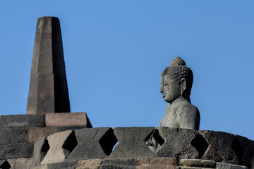 Borobudur in Java in Indonesia