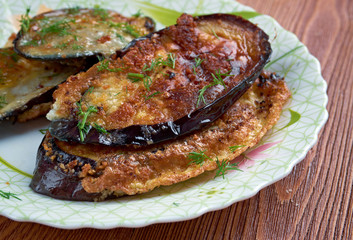 cotolette di melanzane  - Italian appetizer with eggplant
