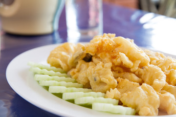 Squid fried