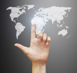 Touch screen display