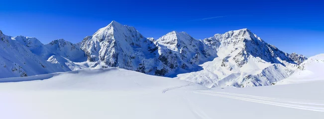 Wall murals Alps Winter mountains, panorama - Italian Alps