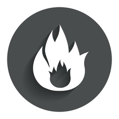 Fire flame sign icon. Fire symbol.