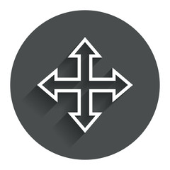 Obraz premium Fullscreen sign icon. Arrows symbol.