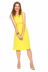 Full body portrait of young woman