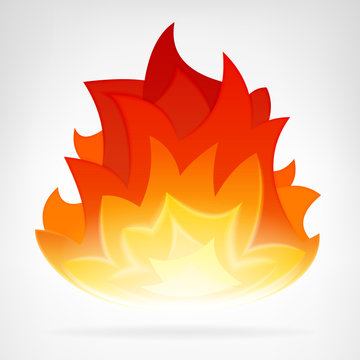 fire flame heat vector element