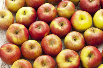 Viele Braeburn Äpfel