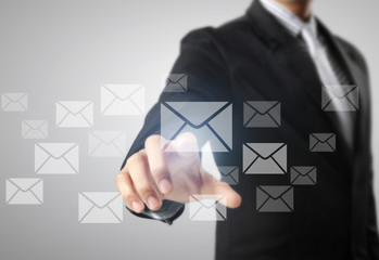 Man holding business