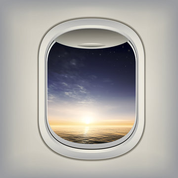 Beautiful View for Window Airplane