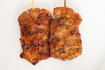 Thai style BBQ grilled pork