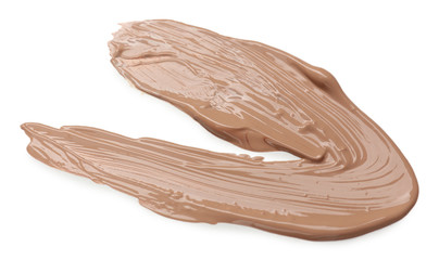 Liquid foundation isolated on white