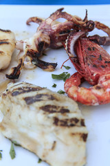 Fischvielfalt im Restaurant