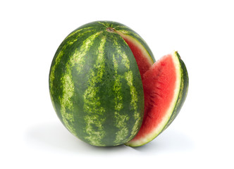 Sliced ripe watermelon