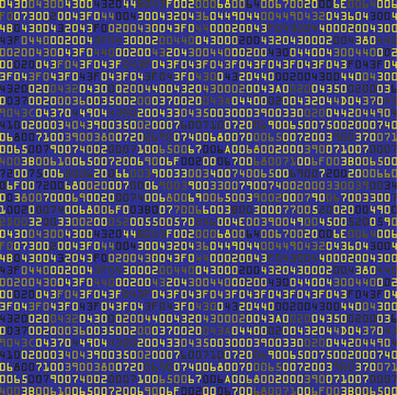Blue security background with HEX-code