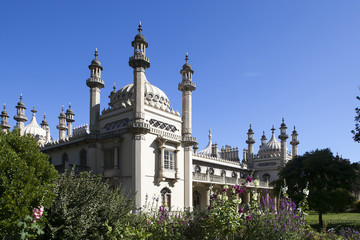 View of the Royal Pavilion in Brighton Sussex