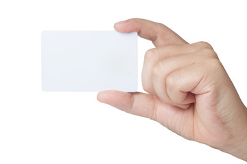 Obraz premium Hand hold blank business card