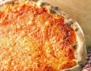 Excellent Pizza with tomato and mozzarella