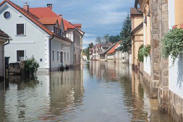 Flooded street