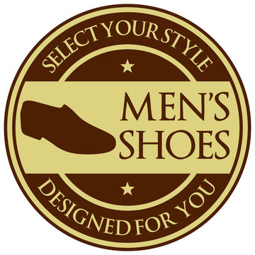 men shoes label