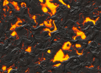 solidified lava texture of eruption volcano