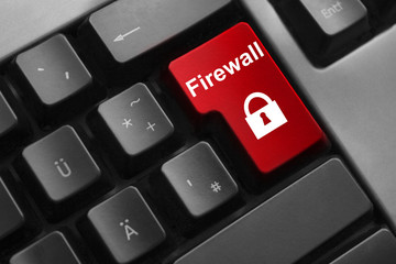 keyboard red button firewall lock  symbol