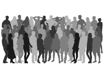Naklejka premium Group of people