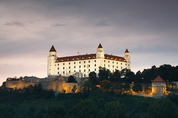 Fototapeta na wymiar Bratislava castle, Slovakia.