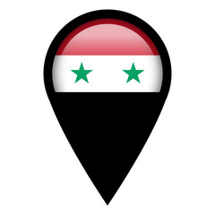 Flag pin illustration - Syria