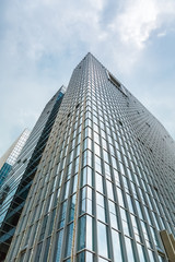 Fototapeta na wymiar upward view of modern building