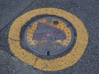 manhole cover in Nara,Japan