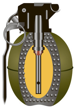 Internal structure hand grenade
