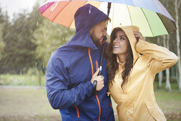 Happy time for loving couple