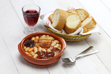 fabada asturiana, spanish white bean stew