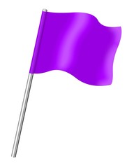 Drapeau violet, mauve, magenta