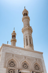 Fototapeta na wymiar Minarets of Aldahaar Mosque in Hurghada