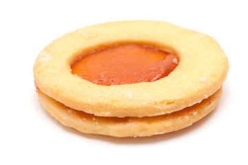 traditional canarian biscuits of butter and apricot jam