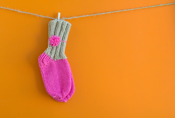 knitted baby socks
