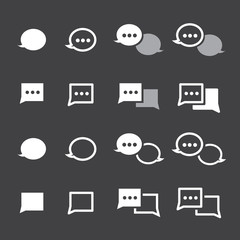 Speech bubble icons