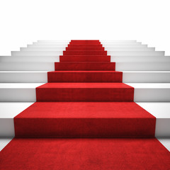 red carpet stair