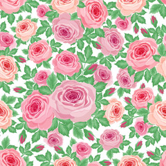 Pattern of roses