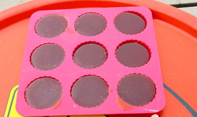 pâtes de fruit maison dans moules en silicone