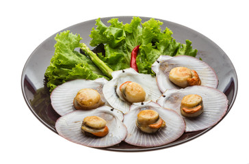Grilled scallops