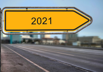 Strassenschild 15 - 2021